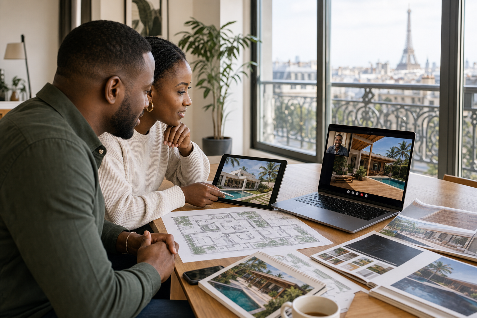 Échange avec des clients de la diaspora