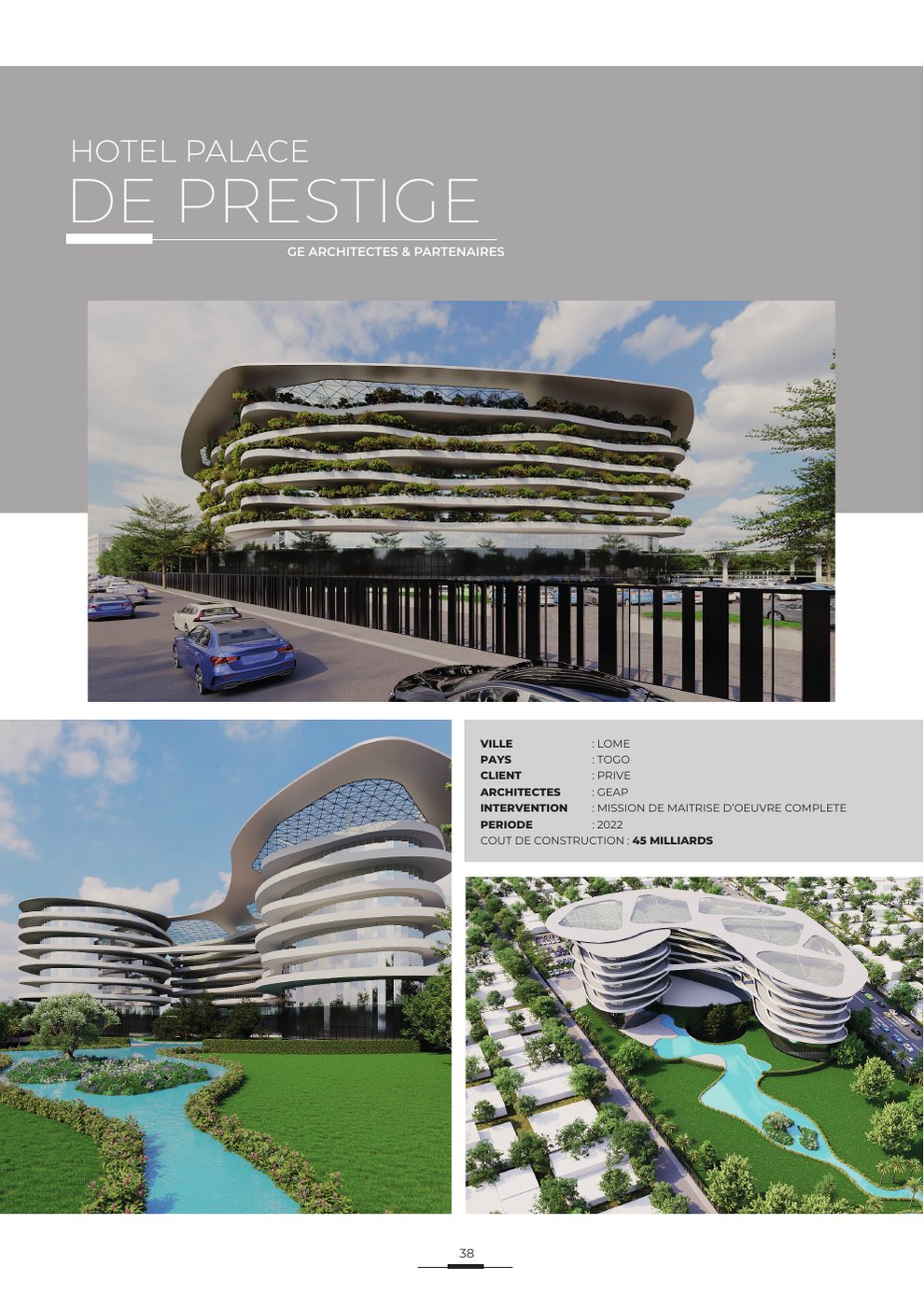Hôtel palace de prestige