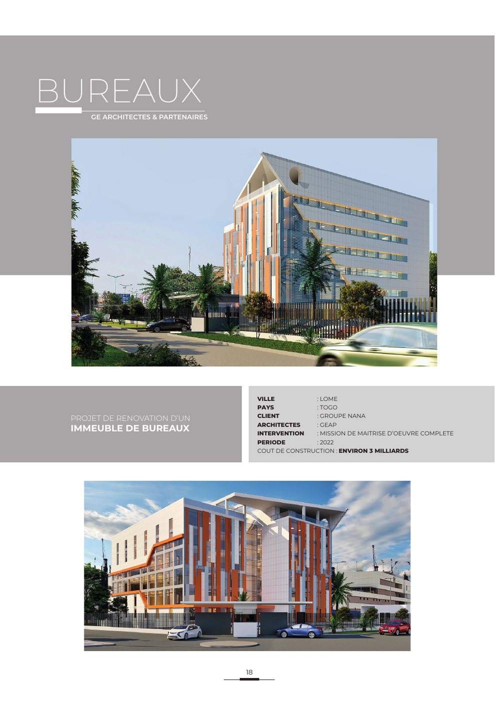 Immeuble de bureaux - Groupe Nana